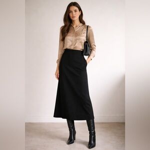 Club Monaco - Peachy/Nude Silk Blouse - S (oversized)